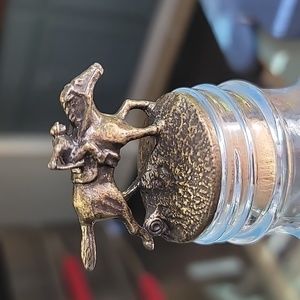 Blanton's Bourbon Whiskey Horse & Jockey Cork Bottle Stopper "O"